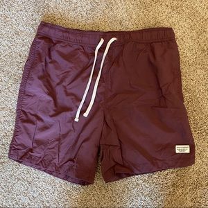 Maroon Swim Trunks